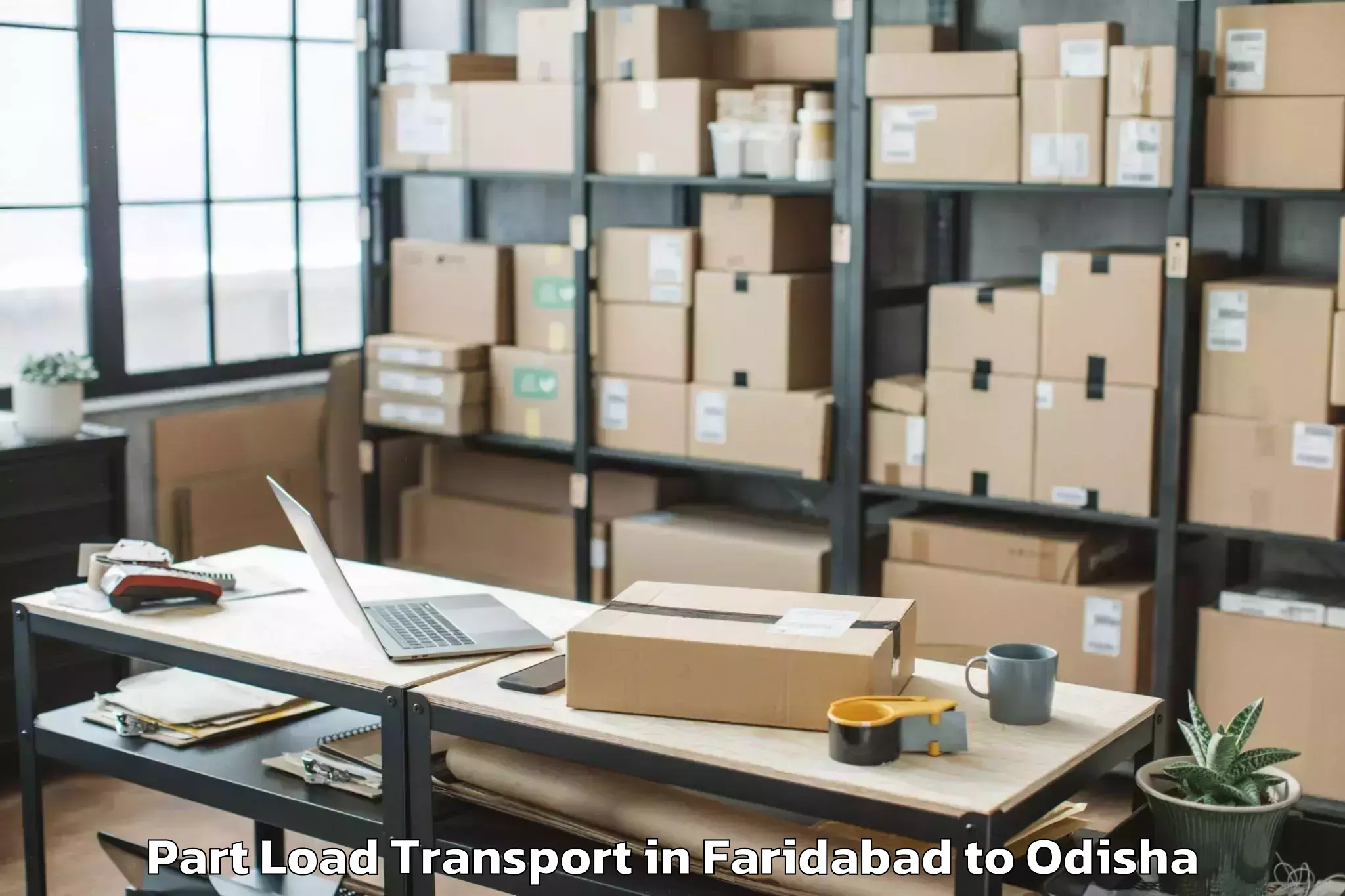 Leading Faridabad to Kantabanji Part Load Transport Provider